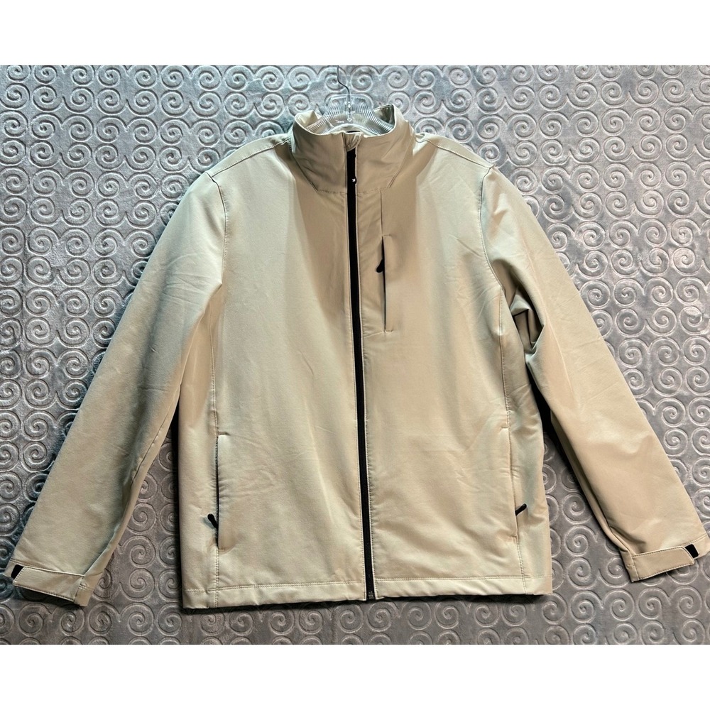32 Degrees Heat‎ Mens Full Zip Lightweight Jacket Beige Outdoor Size M